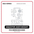 ADJUSTER ASSY-HEIGHT
