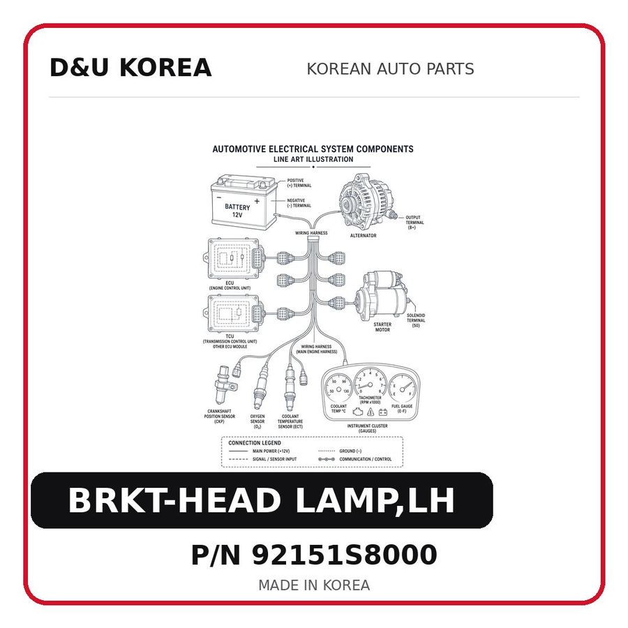 BRKT-HEAD LAMP,LH