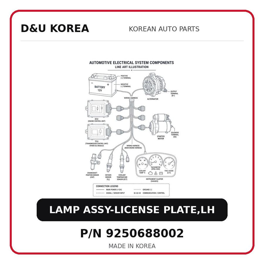 LAMP ASSY-LICENSE PLATE,LH