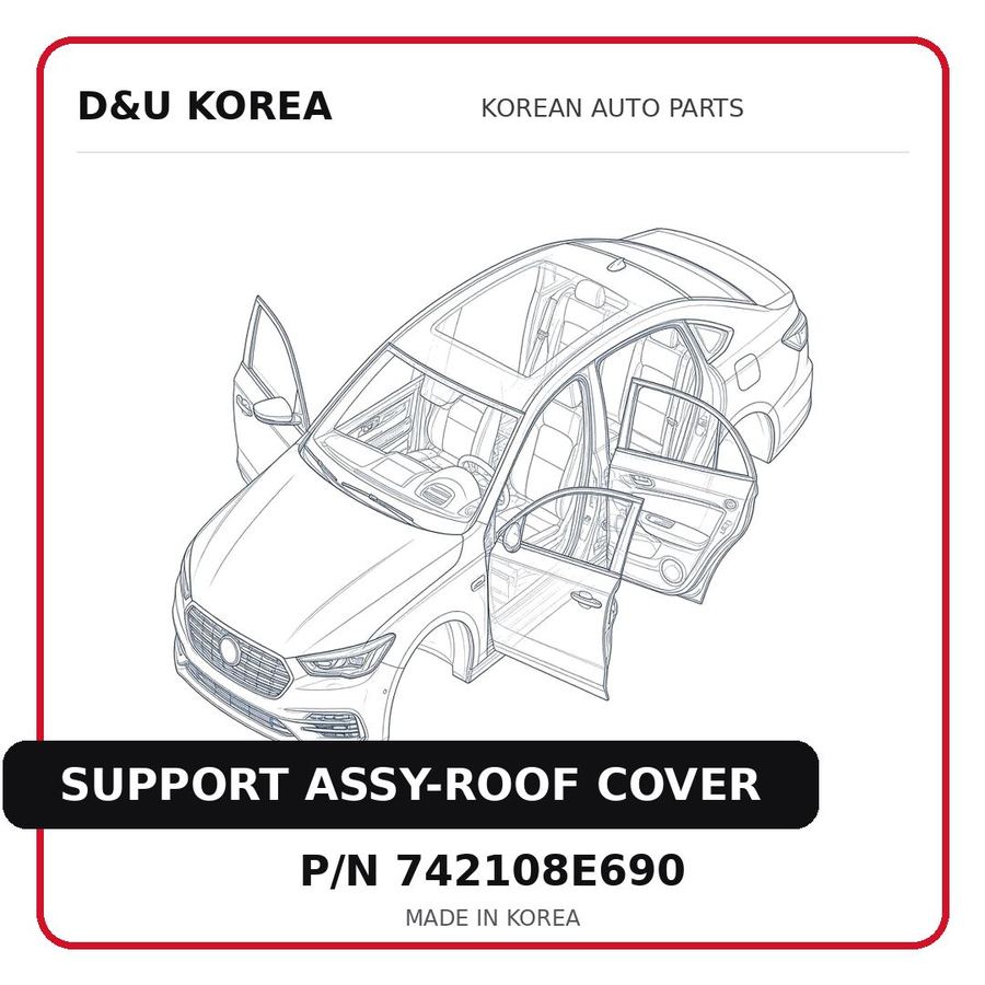SUPPORT ASSY-ROOF COVER