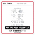 AIR BAG ASSY-PASSENGER