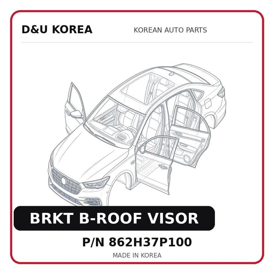 BRKT B-ROOF VISOR
