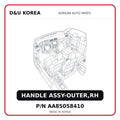 HANDLE ASSY-OUTER,RH