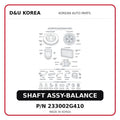 SHAFT ASSY-BALANCE