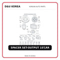 SPACER SET-OUTPUT 1ST,RR