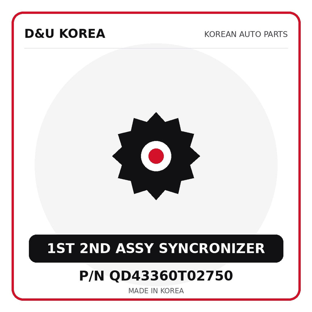 Genuine Mobis 1ST 2ND ASSY SYNCRONIZER QD43360T02750 for Korean vehicles | D&U Korea