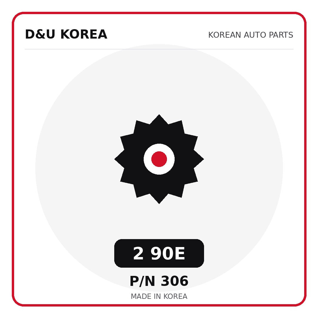 Genuine Mobis 2 90E 306 for Korean vehicles | D&U Korea