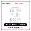 HEAD UNIT ASSY-AVN