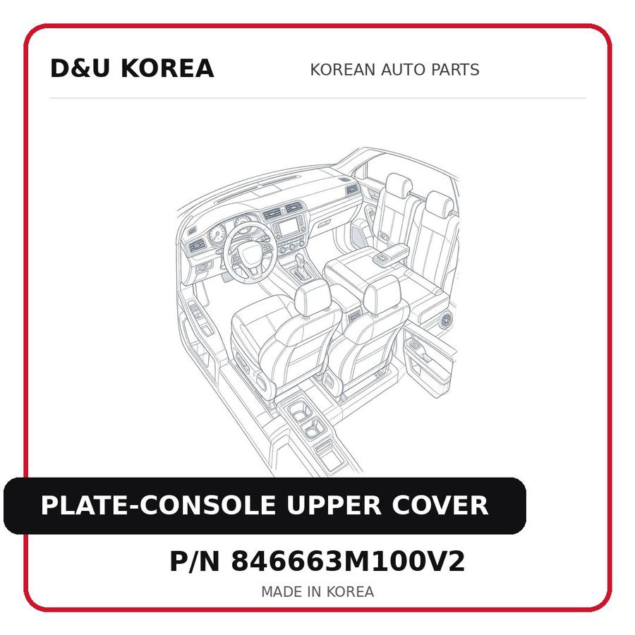 PLATE-CONSOLE UPPER COVER