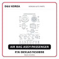 AIR BAG ASSY-PASSENGER