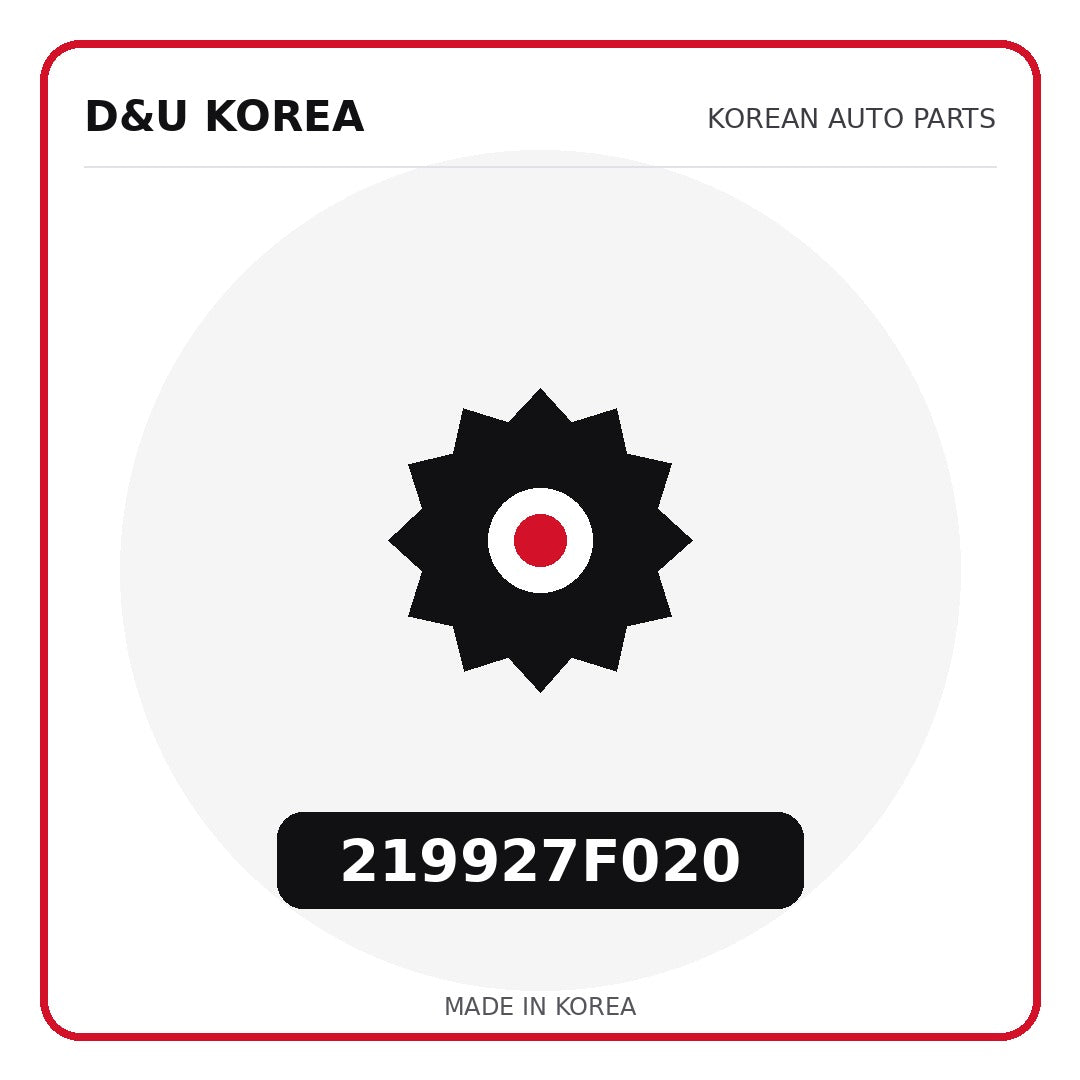 Genuine Mobis 219927F020  for Korean vehicles | D&U Korea