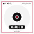 Genuine Mobis 222212J000  for Korean vehicles | D&U Korea