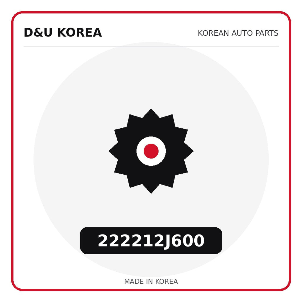 Genuine Mobis 222212J600  for Korean vehicles | D&U Korea