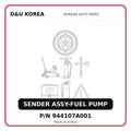 SENDER ASSY-FUEL PUMP
