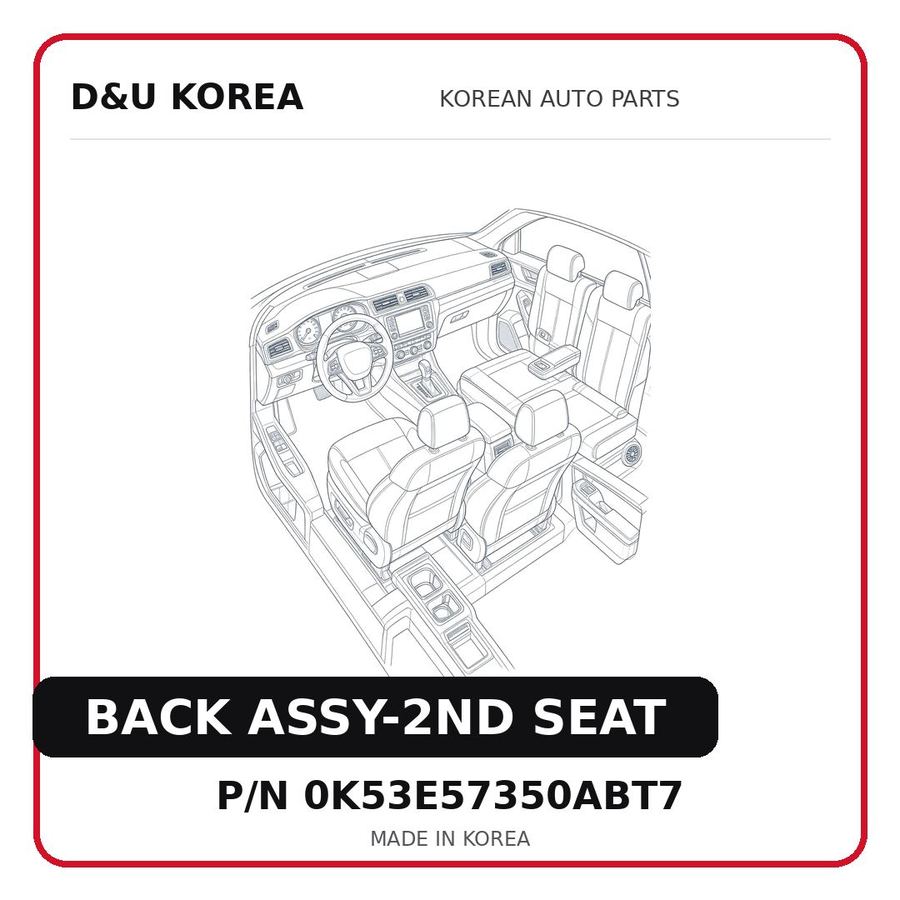 BACK ASSY-2ND SEAT