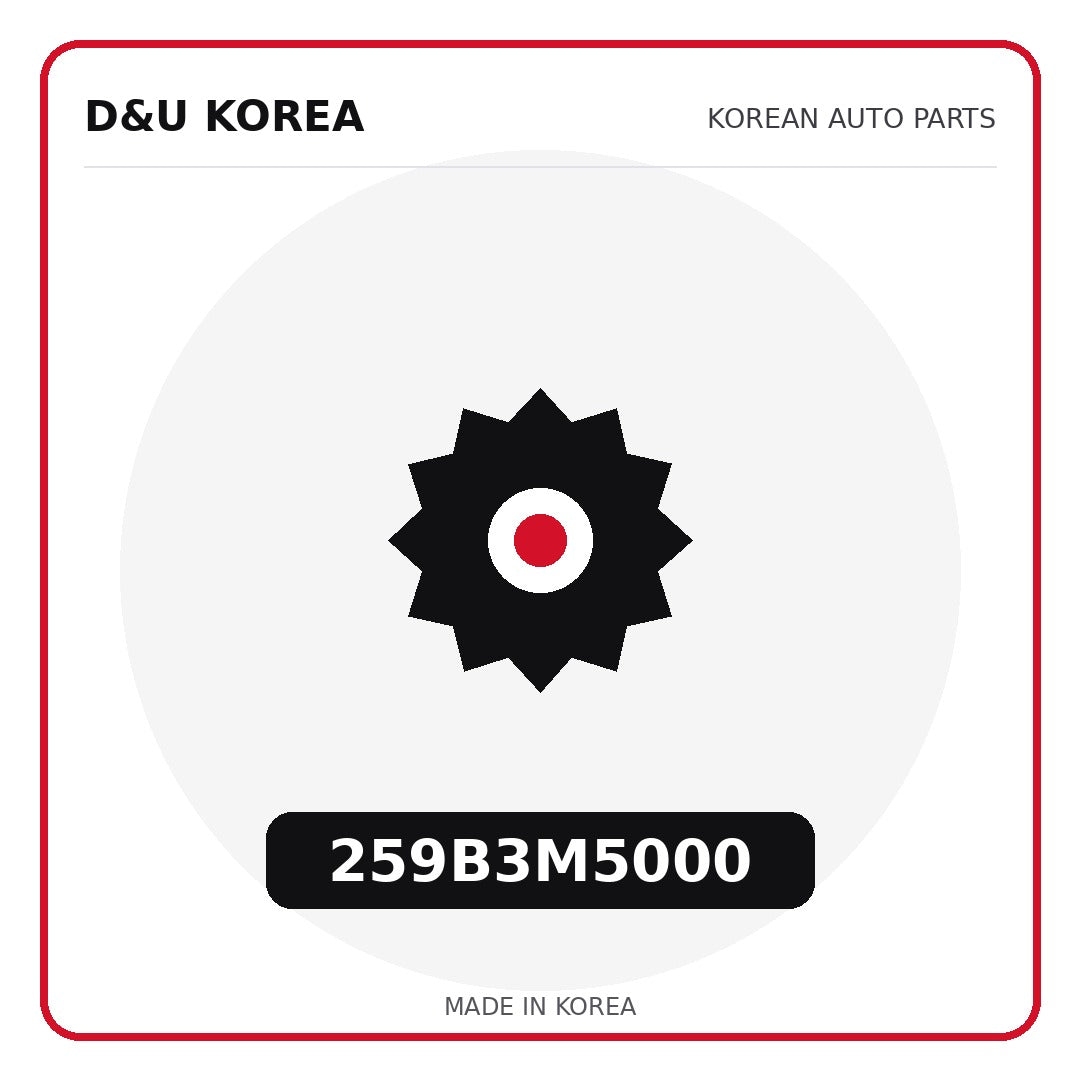 Genuine Mobis 259B3M5000  for Korean vehicles | D&U Korea