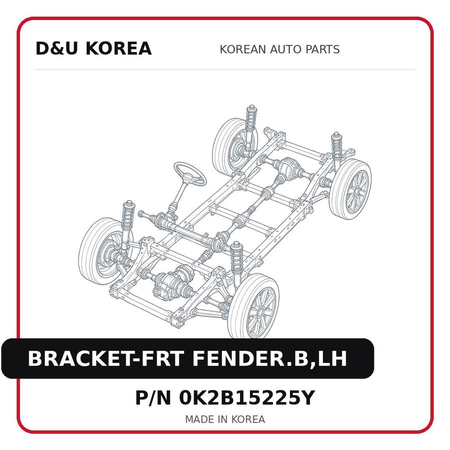 BRACKET-FRT FENDER.B,LH