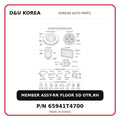 MEMBER ASSY-RR FLOOR SD OTR,RH