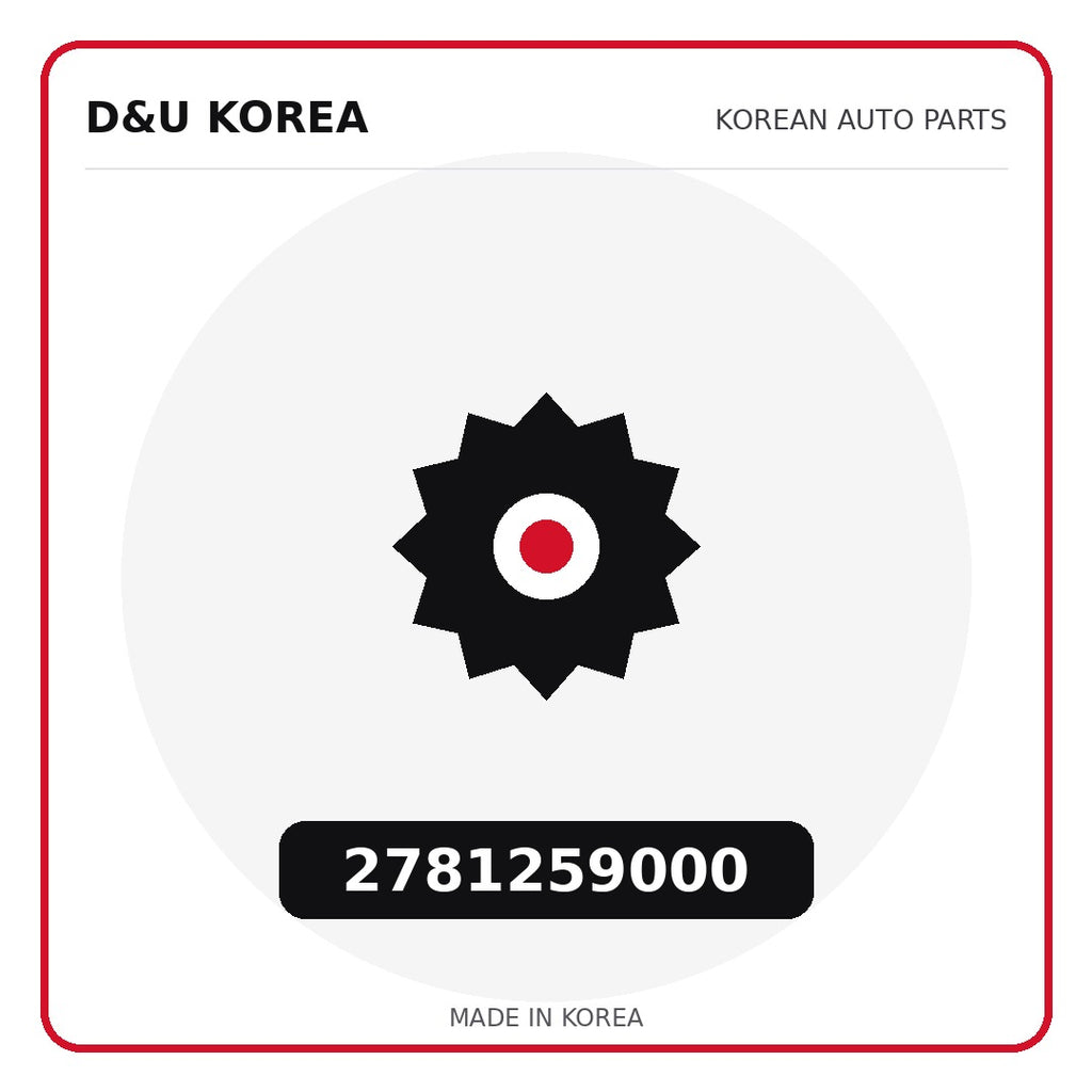 Genuine Mobis 2781259000  for Korean vehicles | D&U Korea