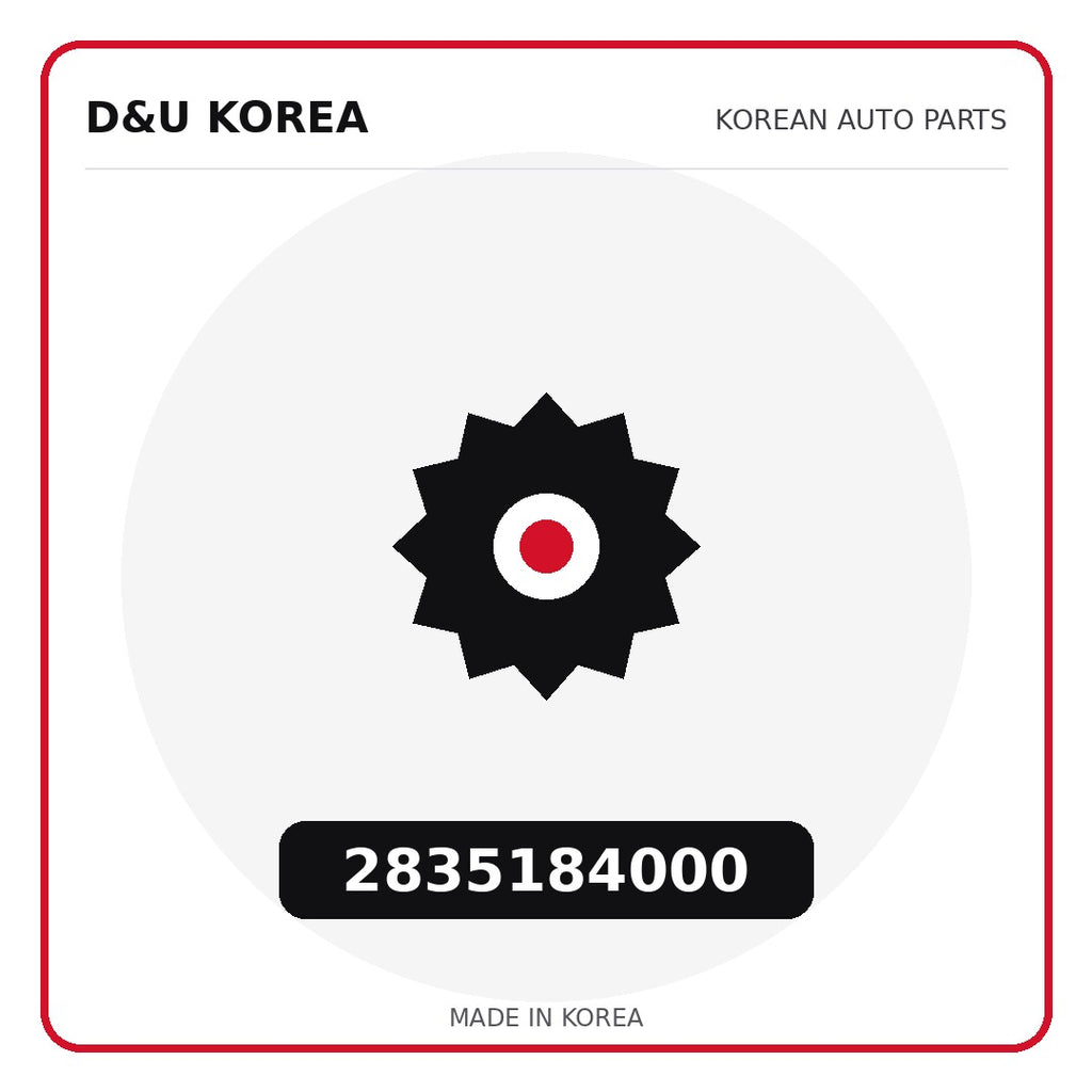 Genuine Mobis 2835184000  for Korean vehicles | D&U Korea