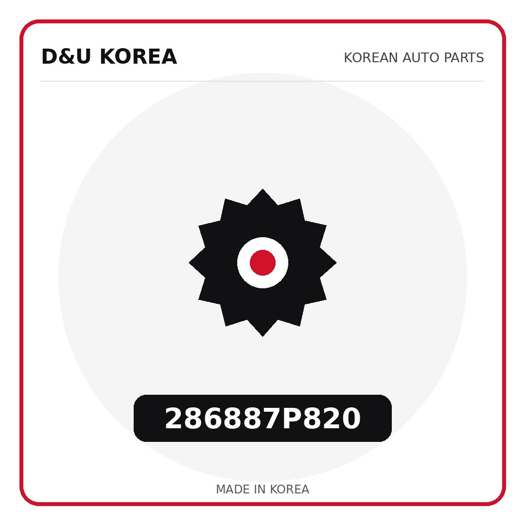 Genuine Mobis 286887P820  for Korean vehicles | D&U Korea