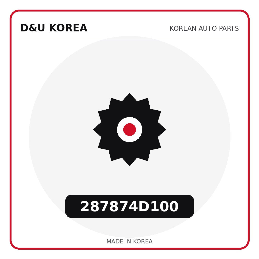 Genuine Mobis 287874D100  for Korean vehicles | D&U Korea