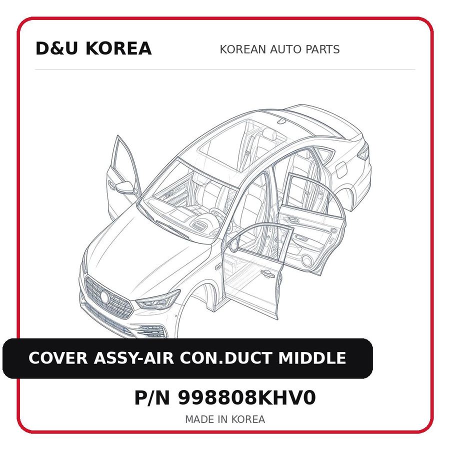 COVER ASSY-AIR CON.DUCT MIDDLE