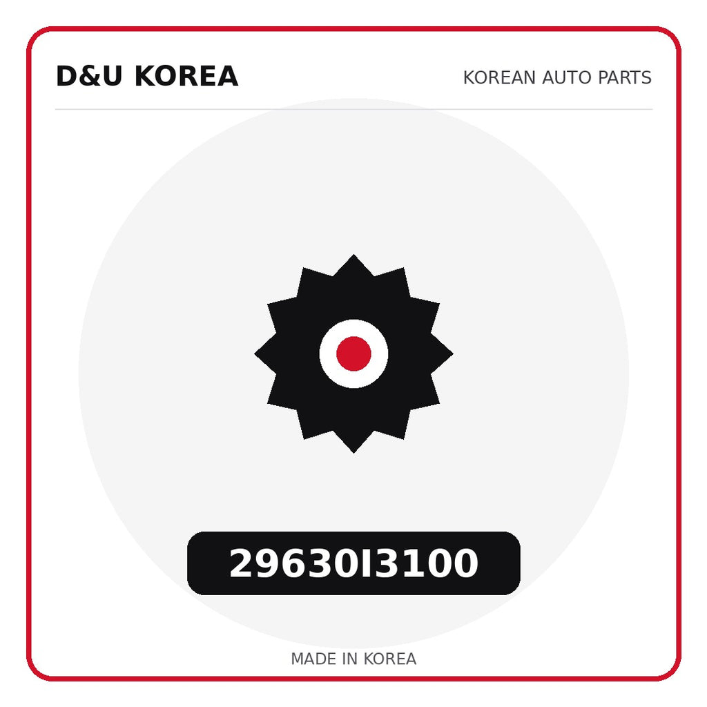 Genuine Mobis 29630I3100  for Korean vehicles | D&U Korea
