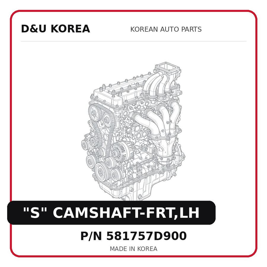 "S" CAMSHAFT-FRT,LH