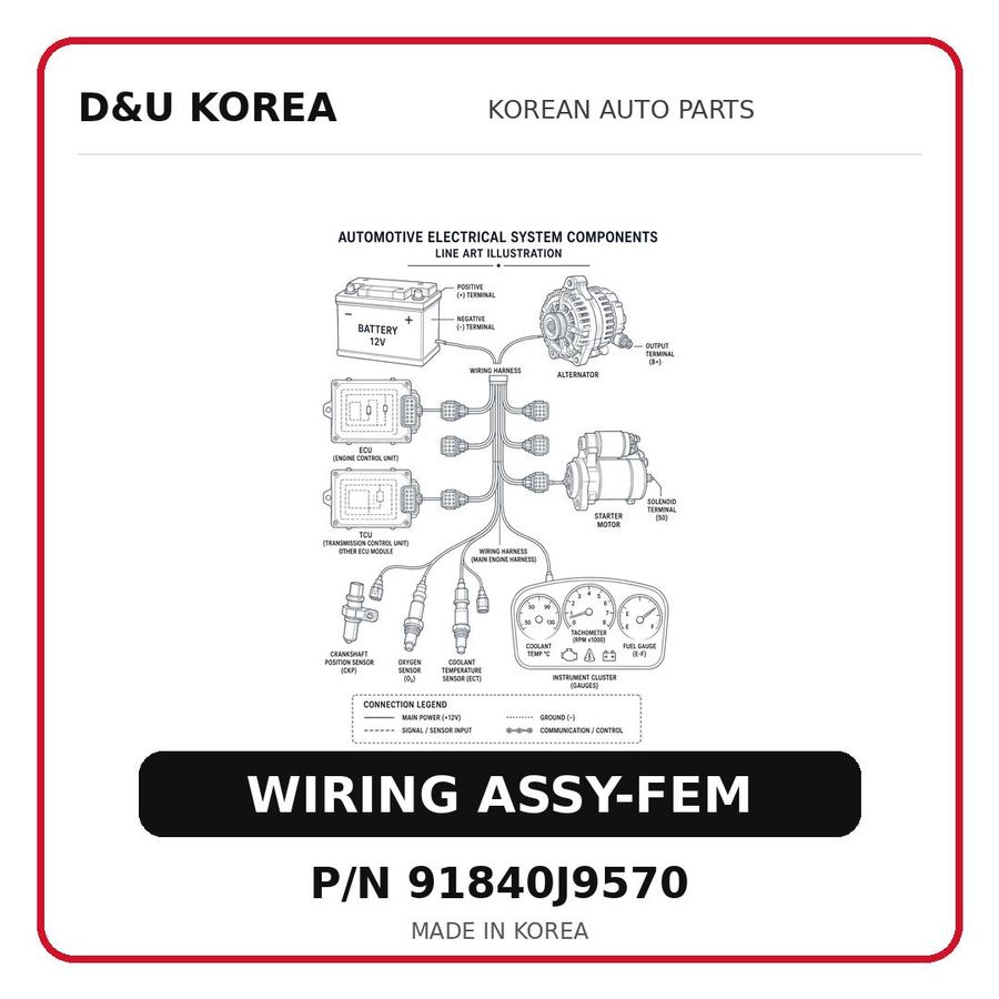 WIRING ASSY-FEM