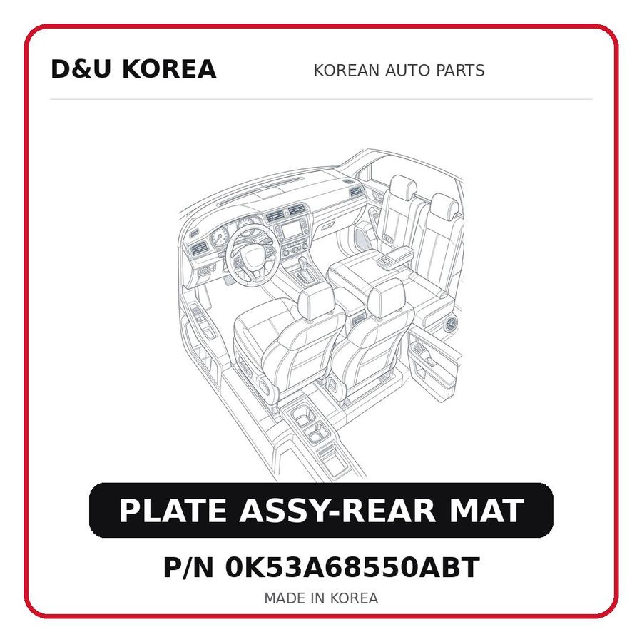 PLATE ASSY-REAR MAT