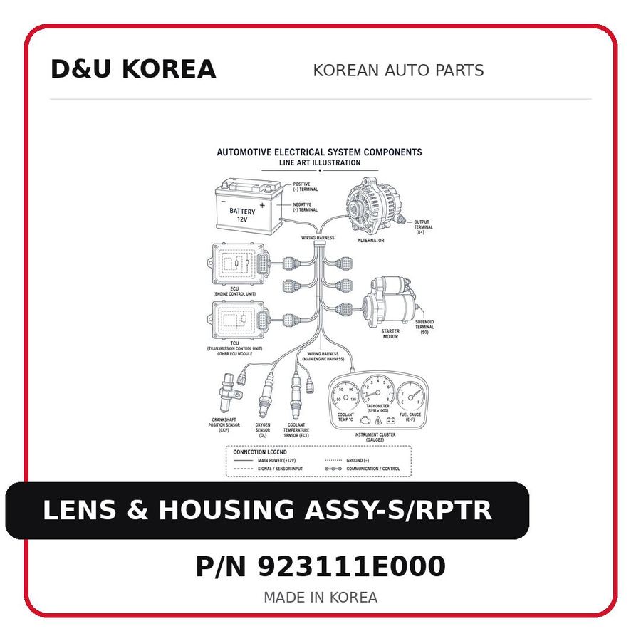 LENS & HOUSING ASSY-S/RPTR