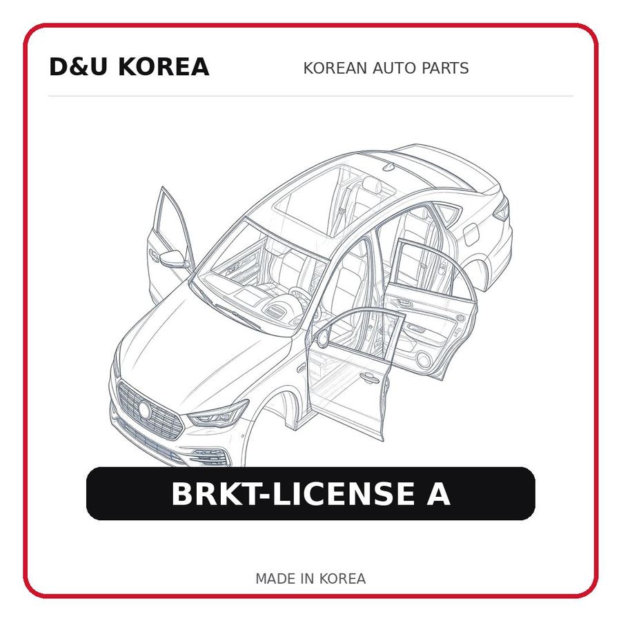 BRKT-LICENSE A