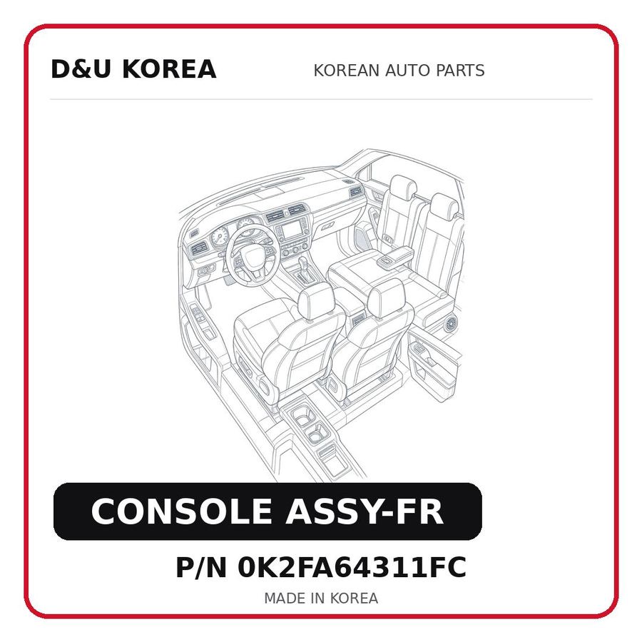 CONSOLE ASSY-FR