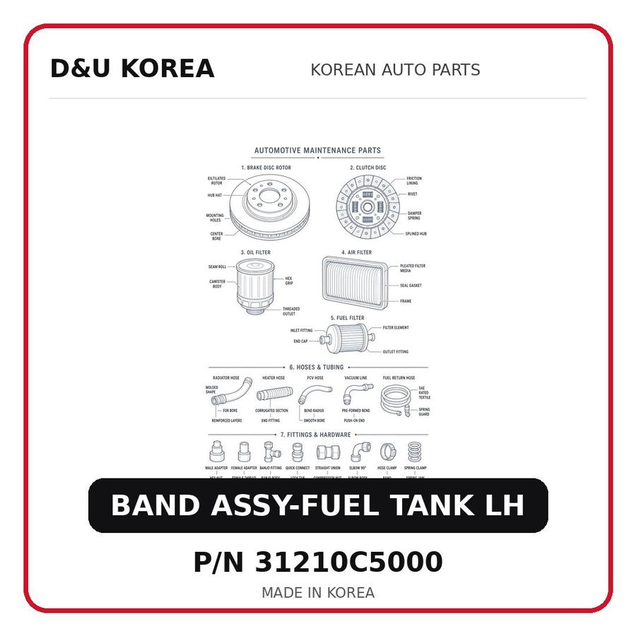 BAND ASSY-FUEL TANK LH