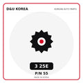 Genuine Mobis 3 25E 55 for Korean vehicles | D&U Korea