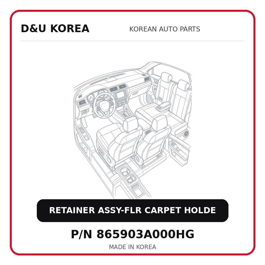 RETAINER ASSY-FLR CARPET HOLDE