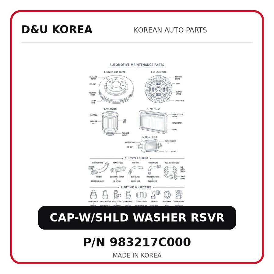 CAP-W/SHLD WASHER RSVR