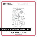 BRACKET-LAMP MTG,LH