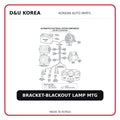 BRACKET-BLACKOUT LAMP MTG