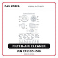 FILTER-AIR CLEANER