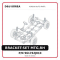 BRACKET-SET MTG,RH