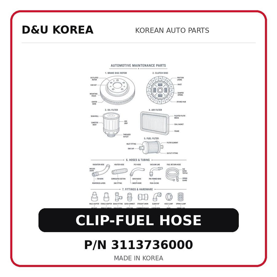 CLIP-FUEL HOSE