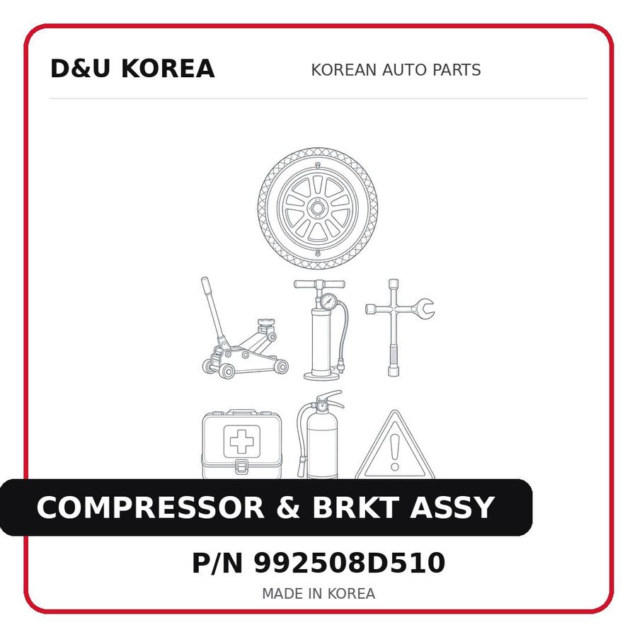 COMPRESSOR & BRKT ASSY
