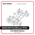 BRACKET-R/GRILLE MTG