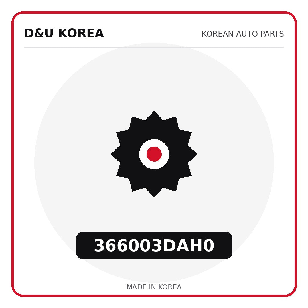 Genuine Mobis 366003DAH0  for Korean vehicles | D&U Korea