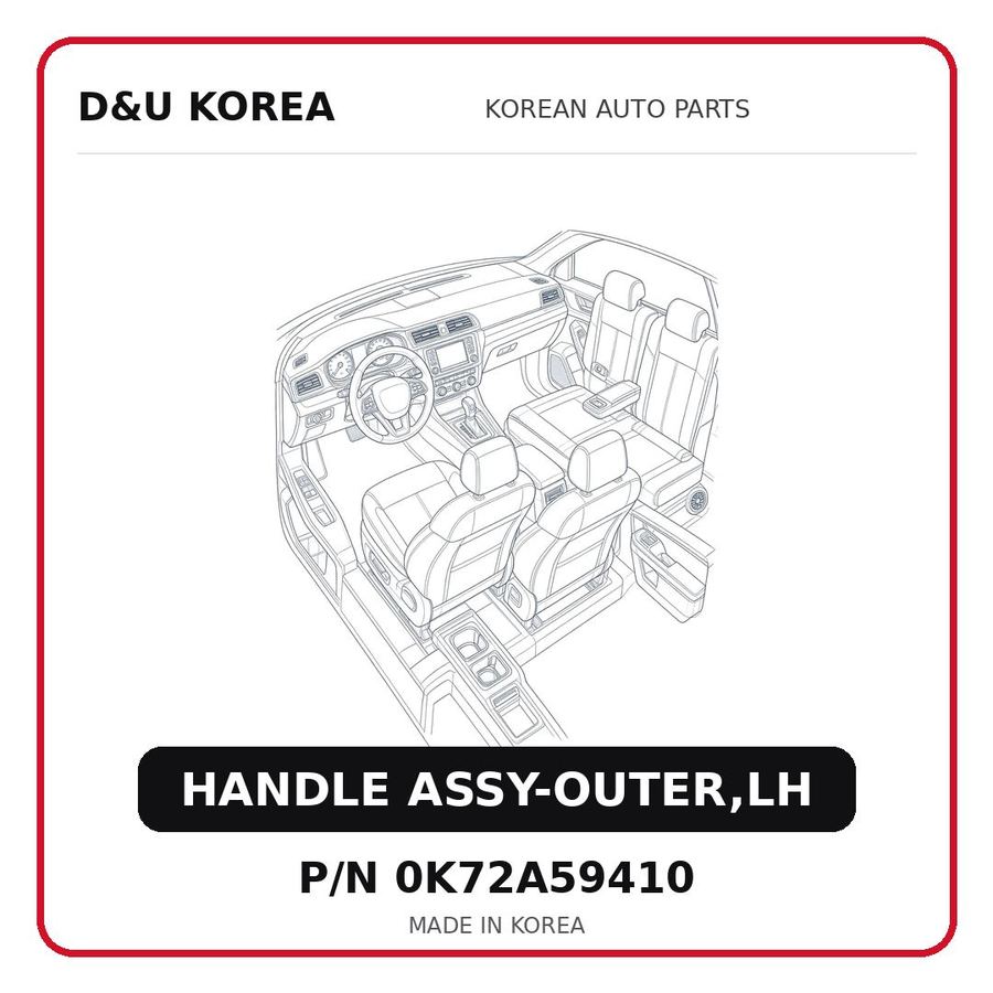 HANDLE ASSY-OUTER,LH