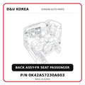 BACK ASSY-FR SEAT PASSENGER
