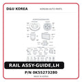 RAIL ASSY-GUIDE,LH