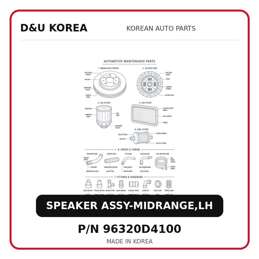 SPEAKER ASSY-MIDRANGE,LH
